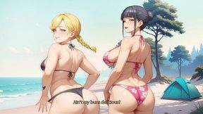 two huge sexy ass wife & her friend - i love your wife (part 04) developed by velnidokra - 3d porn game