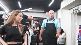 Blondie's Wet Pussy - Barbershop Sex Romance With Hot Babe Anna Bell Peaks