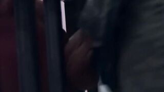 Young pup Cullen Cable takes the boner he needs sucking it through the bars