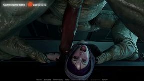 The Monster Fucks Her, Rubs Her Clit, And She Squirts