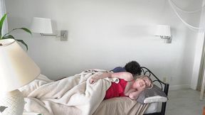 stepmom shares a single hotel room bed with stepson