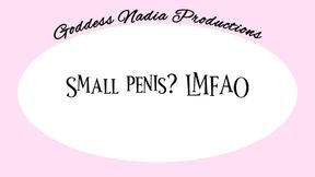 Small penis? LMFAO