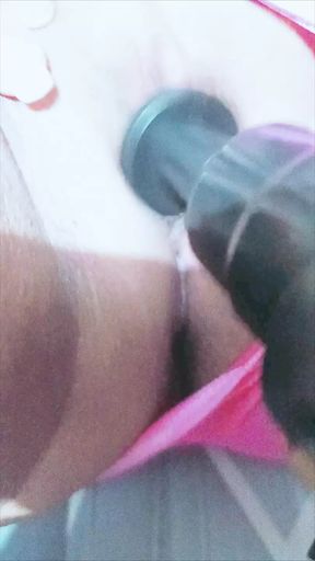 Thick thigh Pinay wife pussy massage + Creampie