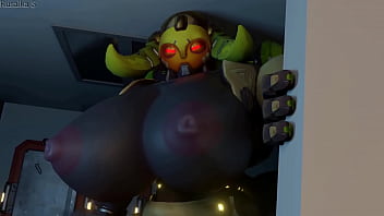 Orisa goes into horny mode and wants your cum