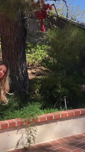 Stunning moment from &quot;MILF in the yard fuck peeping neighbor&quot;