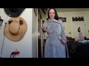 Fuzzy Robe Tease