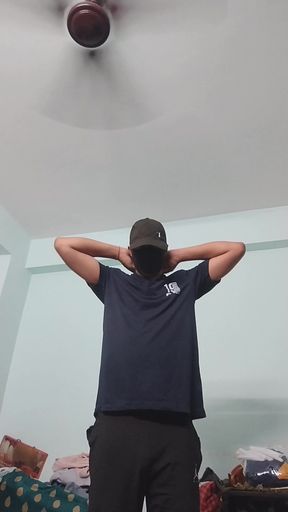 Collage gay botm boy showing his ass
