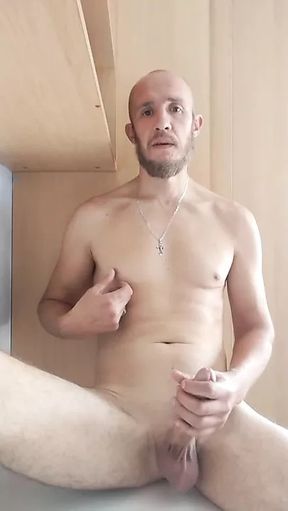Playing with cock