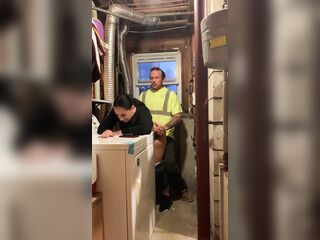 Screwing a cheating plump butt in the basement