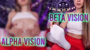 Alpha vision, beta vision - Pussyfree beta safe censored fetish