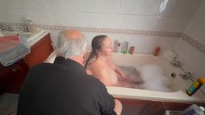 Part 1 When Satana's Butler Bathes and Massages Domina Satana