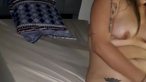 Hot girl masturbates and makes delicious video for her stepdad