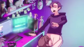 Busty MILF Mona Love Gamer Nerds Big Cock - Cartoon Porn ( ENG DUBBED )