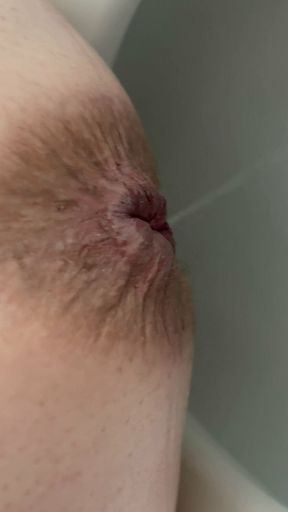 Peeing and Opening My Dirty Butthole for You! Shower Show off as Well!
