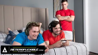 Jealous stepbro Trevor Brooks begs for a wild threesome with Julian Brady and Jay Tee