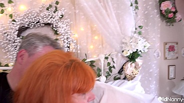 AGEDLOVE Busty mature lady received two big cocks at once