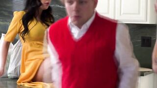 Stepmoms Kayla Paige and Jamie Michelle dont want to boned their own stepsons but dont mind having sex with each others stepsons so they make a swap