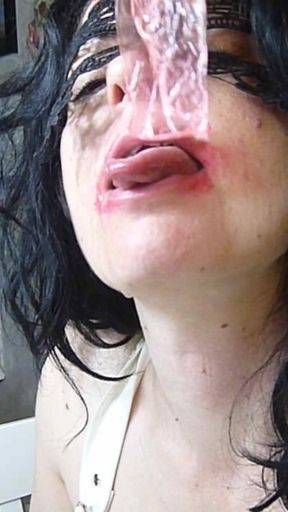 Cock Worship Eating Cum Load From Condom