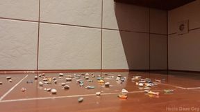 Unaware Giantess in Timberlands Applying Make Up