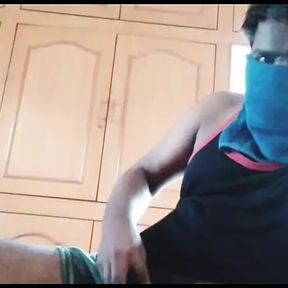 Horny Indian man plays with dick