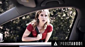 PURE TABOO Desperate Hitchhiker In Trouble Kristen Scott Seduces Escaped Criminal To Save Life