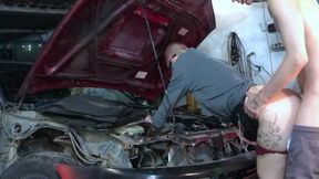 Sexy Mechanic Vilu Vidish Gets Pounded Toyota Ae101