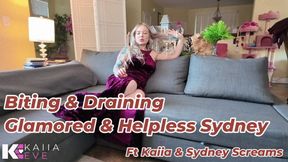 Vampire Biting and Draining Glamored and Helpless Sydney