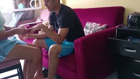 Manicure and Pedicure Ands in a Fuck with My Neighbor in the Living Room