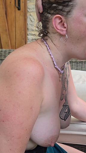 My Stepson Surprises Me by the Pool and Fucks My Ass