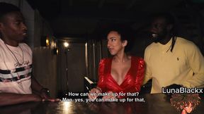 Sweet ebony eats pussy and bounces on big black shaft