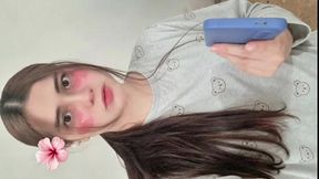 Sex with cute virgin ended with dirty panties