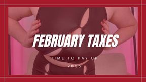 FEBRUARY TAXES 2025 -  Findom Femdom POV by Miss Honey with Financial Domination - HD 1080p MP4