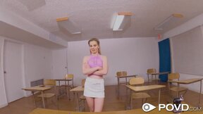 ”Dildoing in Detention is a Big No-no in this School - P-O-V XXX”