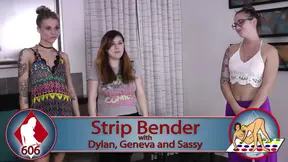 Lost Bet Leads to Intense Lesbian Stripping with Big Boob Babe