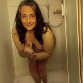 In the shower, in the middle of everyday life - and still hot