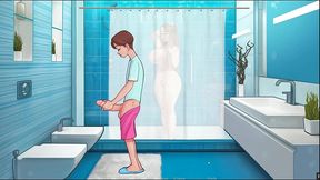 sexnote [d. note rule 34 hentai game pornplay ] ep.5 caught masturbating in the bathroom by my best friend s mom