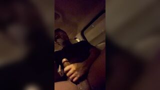 Homeless guy drains his shaft the excellent way