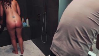 Ruined in the shower 🤣🤣 Pussy denied, sperm washed down the drain - Kali Ruins Everything: Ep 02