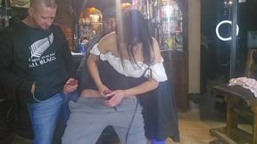 My wife gets fucked by my friends while she jerks me off