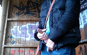 German Stud Public Park Jerk And Cum