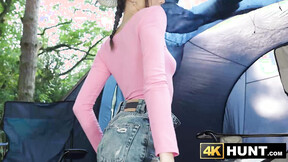 Petite Isabella De Laa betrays her partner by spreading her silky legs to anothe