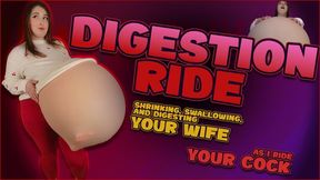 Digestion Ride - Shrinking, Swallowing, and Digesting Your Wife as I Ride Your Cock