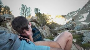 Draped Hiker Lets me Deep-Throat His Humungous Shaft On the Trail