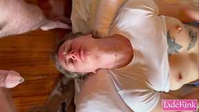 OMG this is the best sloppiest deepthroat and gagging I ever experienced