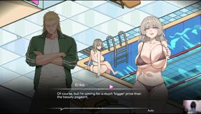 Ep-1 lifeguard holic! NTR Hentai game gameplay! I got a swimming pool and there are many hot girls!