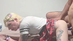 indefatigable blonde cute white femboy bitch gets assfucked bareback by tunisian big brown cock untill the guy faints - femboy dorian drake