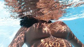Latina Yorgelis shows off colossal ass and boobs by the pool
