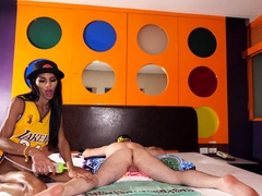 Monster cock Asian femboy fucks guy anal