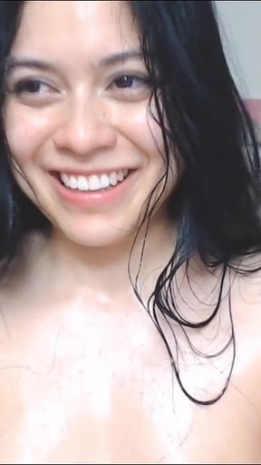 Oiling Myself and Squirting