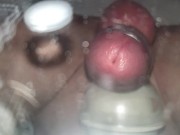 Cute Tgirl Cumming From Hitachi Vibe